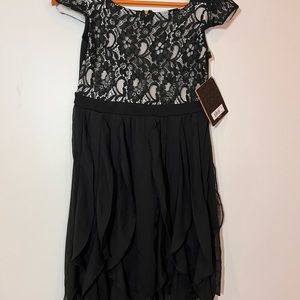 Disney Girls Black Dress Large